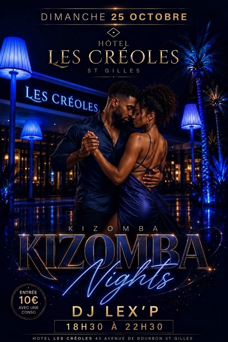 Affiche : SPÉCIAL KIZOMBA à l'Hôtel Les Créoles
