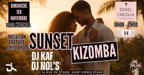 Affiche : SUNSET KIZOMBA + initiation gratuite