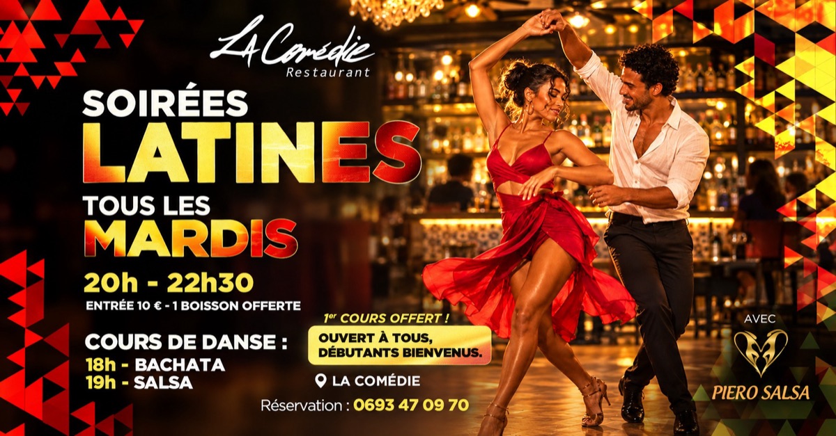 Affiche : Les Mardis latinos à La Comédie