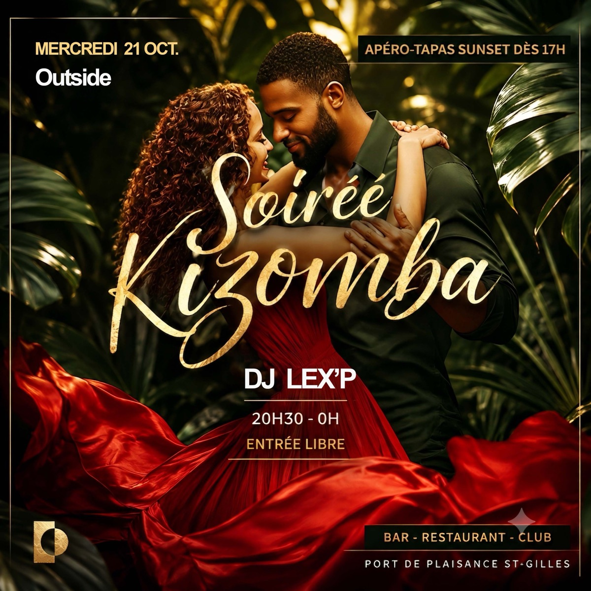 Affiche : SPÉCIAL KIZOMBA à L'Outside