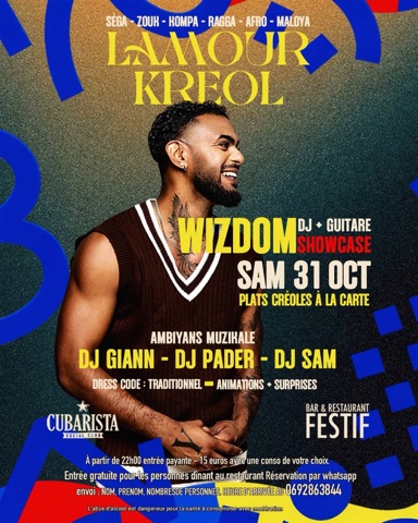 Affiche : LAMOUR KRÉOL #2 au Cubarista