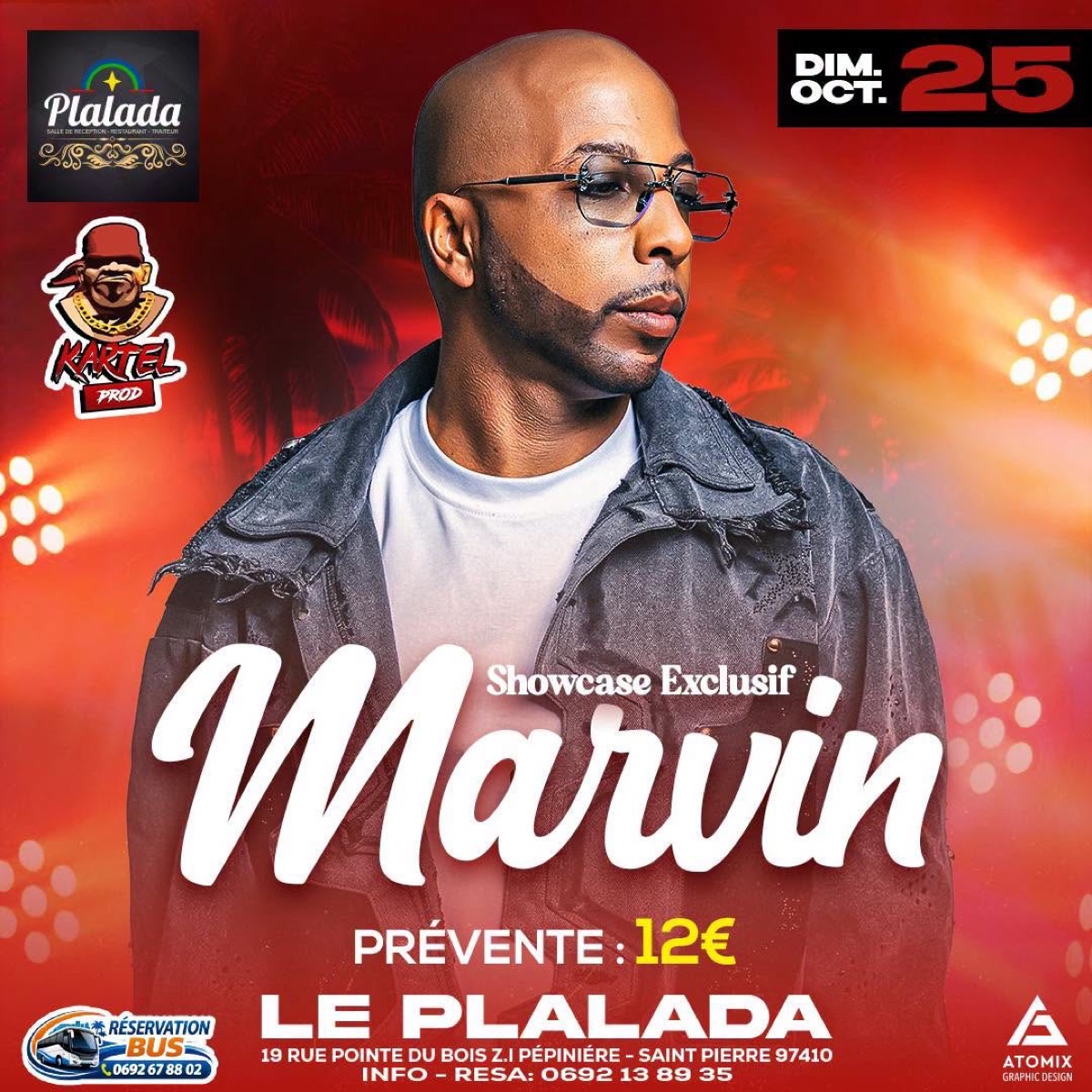 Affiche : Dimanche ambiance Zouk avec Marvin